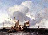 Ships on the Zuiderzee before the Fort of Naard